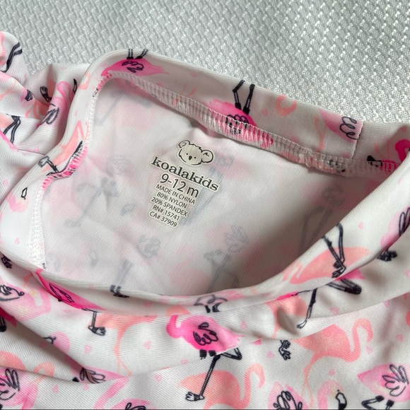 Flamingo Baby Girl Swimsuit Set 9-12m - Picture 6 of 9